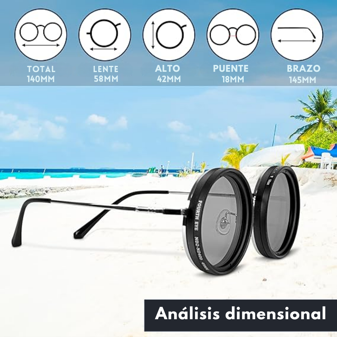 Gafas de Sol Steampunk con Tinte Ajustable 1–9 Niveles y Lentes Polarizadas UV400